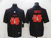 Nike 49ers 85 George Kittle Black Shadow Logo Limited Jersey Dzhi,baseball caps,new era cap wholesale,wholesale hats